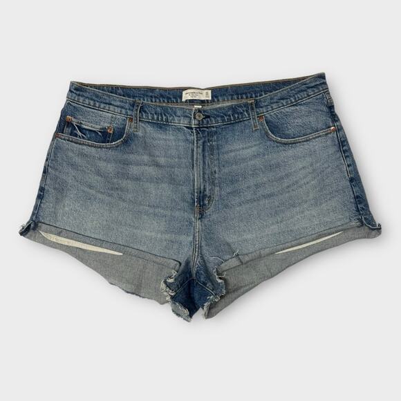 Abercrombie & Fitch Curve Love High Rise Mom Short Size 35/20 - Picture 1 of 8